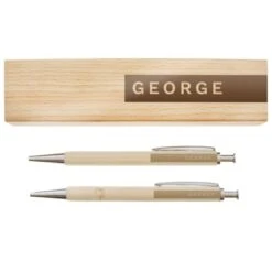 Personalised Name Only Wooden Pen And Pencil Set 9 Personalised Name Only Wooden Pen And Pencil Set -PERSONALISE STORE p0111f55 4