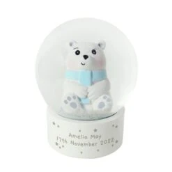 Personalised Polar Bear Snow Globe -PERSONALISE STORE p011304 2
