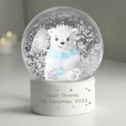 Personalised Polar Bear Snow Globe -PERSONALISE STORE p011304 6