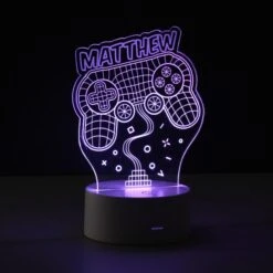 Personalised Name Gaming LED Colour Changing Night Light -PERSONALISE STORE p0113165 5