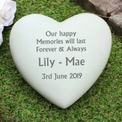 Personalised Heart Memorial -PERSONALISE STORE p011324 4