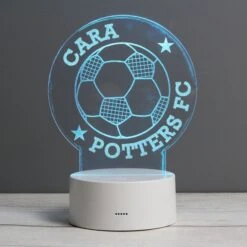Personalised Football LED Colour Changing Desk Night Light 14 Personalised Football LED Colour Changing Desk Night Light -PERSONALISE STORE p011373 4