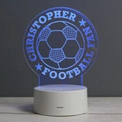 Personalised Football LED Colour Changing Desk Night Light 17 Personalised Football LED Colour Changing Desk Night Light -PERSONALISE STORE p011373 7