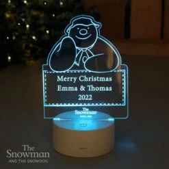 Personalised The Snowman LED Colour Changing Decoration & Night Light 12 Personalised The Snowman LED Colour Changing Decoration & Night Light -PERSONALISE STORE p011380 2