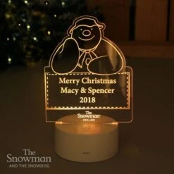 Personalised The Snowman LED Colour Changing Decoration & Night Light 13 Personalised The Snowman LED Colour Changing Decoration & Night Light -PERSONALISE STORE p011380 3