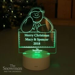 Personalised The Snowman LED Colour Changing Decoration & Night Light 15 Personalised The Snowman LED Colour Changing Decoration & Night Light -PERSONALISE STORE p011380 5