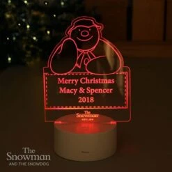 Personalised The Snowman LED Colour Changing Decoration & Night Light 16 Personalised The Snowman LED Colour Changing Decoration & Night Light -PERSONALISE STORE p011380 6