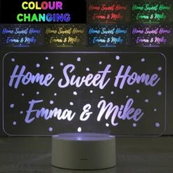 Personalised Polka-dot Message LED Colour Changing Night Light -PERSONALISE STORE p0113a27 2