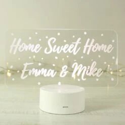 Personalised Polka-dot Message LED Colour Changing Night Light -PERSONALISE STORE p0113a27 5