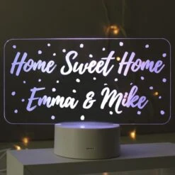 Personalised Polka-dot Message LED Colour Changing Night Light -PERSONALISE STORE p0113a27 6