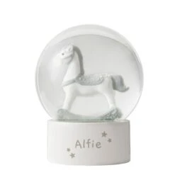 Personalised Name Only Rocking Horse Glitter Snow Globe 9 Personalised Name Only Rocking Horse Glitter Snow Globe -PERSONALISE STORE p0113a31 4