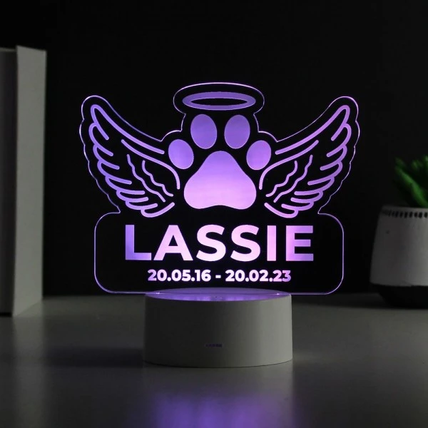 Personalised Pet Memorial Colour Changing LED Light 7 Personalised Pet Memorial Colour Changing LED Light - Image 7