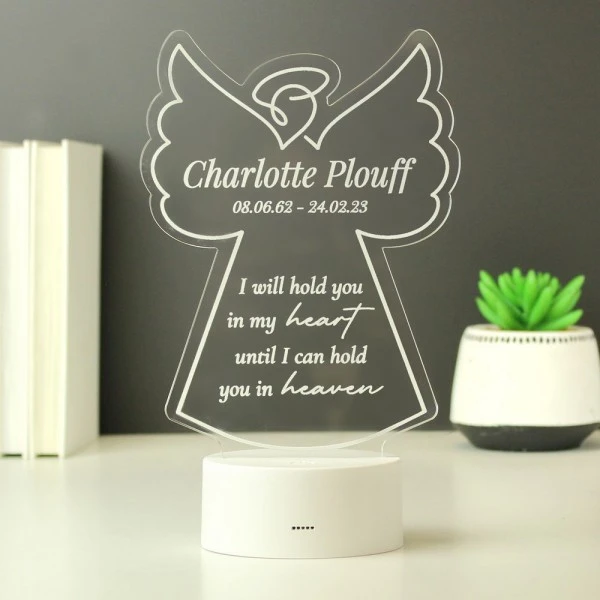 Personalised Angel Memorial Verse Colour Changing LED Light 5 Personalised Angel Memorial Verse Colour Changing LED Light - Image 5