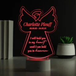 Personalised Angel Memorial Verse Colour Changing LED Light 17 Personalised Angel Memorial Verse Colour Changing LED Light -PERSONALISE STORE p0113a57 8