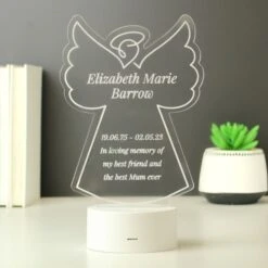 Personalised Free Text Angel Memorial Colour Changing LED Light -PERSONALISE STORE p0113a58 4