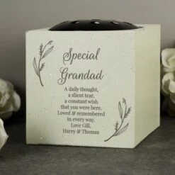 Personalised Botanical Memorial Vase -PERSONALISE STORE p0113a60 2