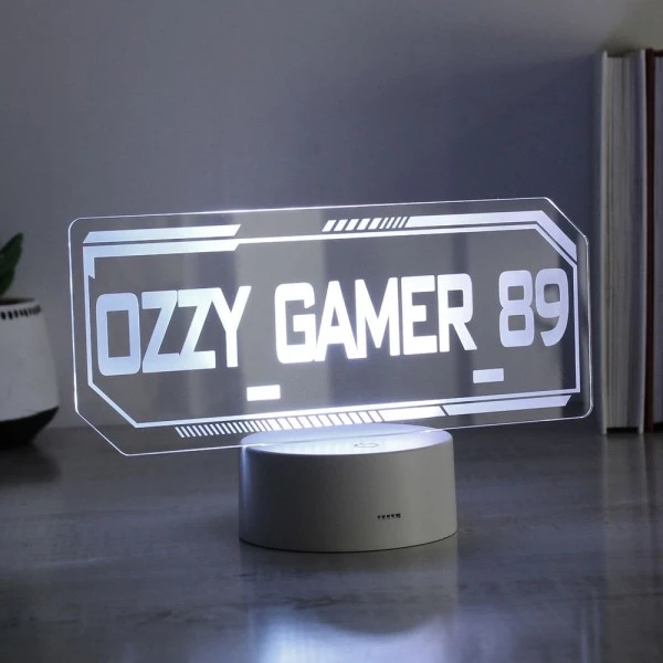 Personalised Gamer Tag LED Colour Changing Night Light 5 Personalised Gamer Tag LED Colour Changing Night Light - Image 5