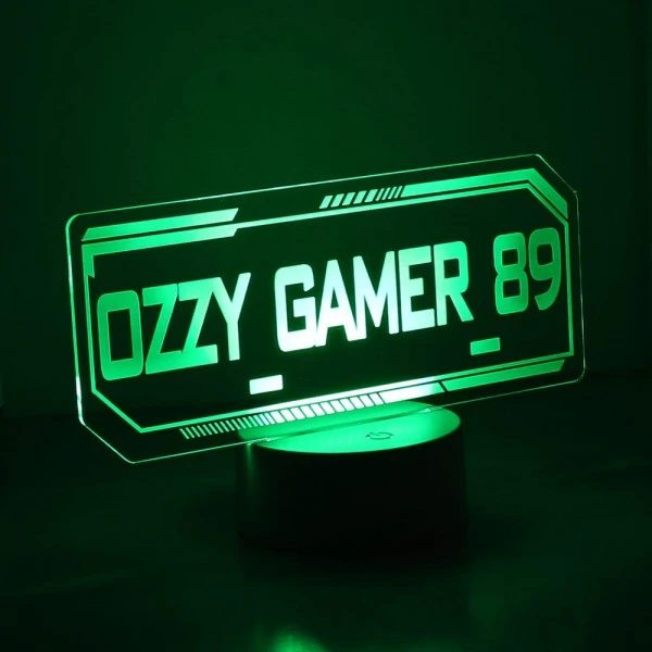 Personalised Gamer Tag LED Colour Changing Night Light 7 Personalised Gamer Tag LED Colour Changing Night Light - Image 7