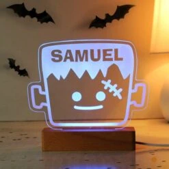 Personalised Frankenstein Wooden LED Light -PERSONALISE STORE p0113a73 5