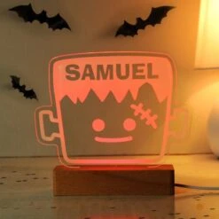 Personalised Frankenstein Wooden LED Light -PERSONALISE STORE p0113a73 7