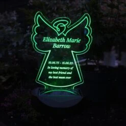 Personalised Angel Memorial Outdoor Solar Light 15 Personalised Angel Memorial Outdoor Solar Light -PERSONALISE STORE p0113a75 5