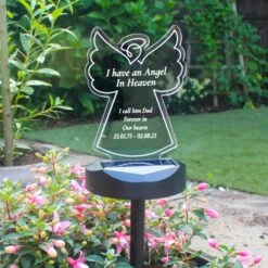 Personalised Angel Memorial Outdoor Solar Light 17 Personalised Angel Memorial Outdoor Solar Light -PERSONALISE STORE p0113a75 7