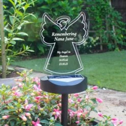 Personalised Angel Memorial Outdoor Solar Light 18 Personalised Angel Memorial Outdoor Solar Light -PERSONALISE STORE p0113a75 8