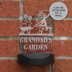 Personalised Gnome Garden Outdoor Solar Light -PERSONALISE STORE p0113a78 4