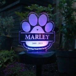 Personalised Pet Memorial Outdoor Solar Light -PERSONALISE STORE p0113a81 6