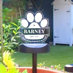 Personalised Pet Memorial Outdoor Solar Light -PERSONALISE STORE p0113a81 9