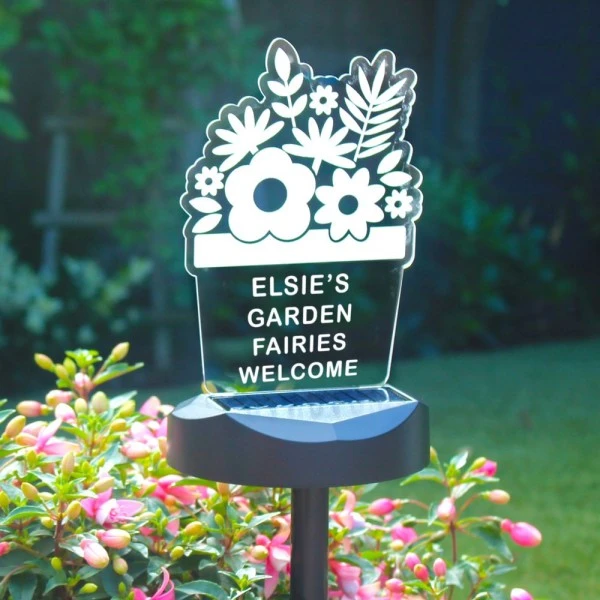 Personalised Plant Pot Outdoor Solar Light 10 Personalised Plant Pot Outdoor Solar Light - Image 10