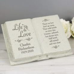 Personalised Life & Love Memorial Book -PERSONALISE STORE p011407 2
