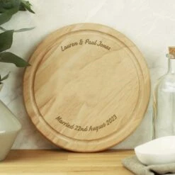 Personalised Plain Round Chopping Board 8 Personalised Plain Round Chopping Board -PERSONALISE STORE p011433 3