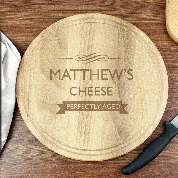 Personalised Perfectly Aged Round Chopping Board 1 Personalised Perfectly Aged Round Chopping Board