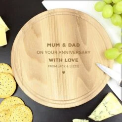 Personalised Round Chopping Board -PERSONALISE STORE p011481 2