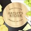 Personalised "Meals And Memories" Round Chopping Board