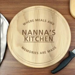 Personalised "Meals And Memories" Round Chopping Board -PERSONALISE STORE p011505 4