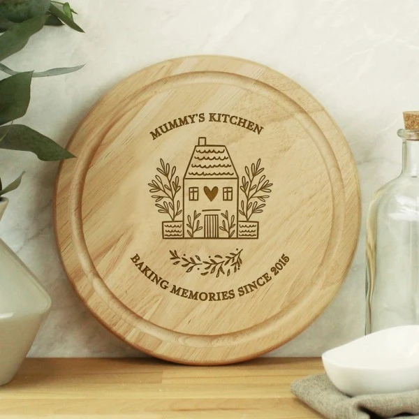 Personalised HOME Round Chopping Board 4 Personalised HOME Round Chopping Board - Image 4