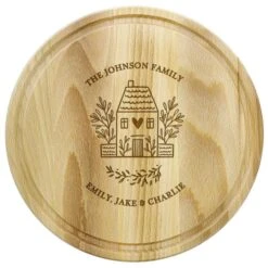 Personalised HOME Round Chopping Board 10 Personalised HOME Round Chopping Board -PERSONALISE STORE p011508 4