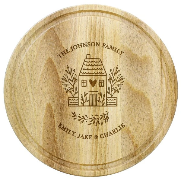 Personalised HOME Round Chopping Board 5 Personalised HOME Round Chopping Board - Image 5