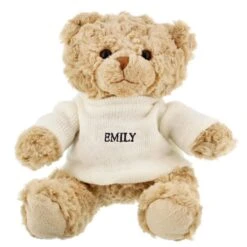 Personalised Name Only Teddy Bear - Grey -PERSONALISE STORE p0210c32 5