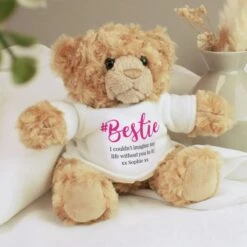 Personalised #Bestie Teddy Bear -PERSONALISE STORE p0210c65 2