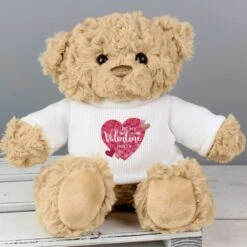 Personalised Valentine's Day Confetti Hearts Teddy Bear 6 Personalised Valentine's Day Confetti Hearts Teddy Bear -PERSONALISE STORE p0210c76 2