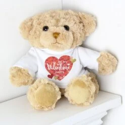 Personalised Valentine's Day Confetti Hearts Teddy Bear 7 Personalised Valentine's Day Confetti Hearts Teddy Bear -PERSONALISE STORE p0210c76 3