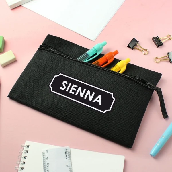 Personalised Black Pencil Case 3 Personalised Black Pencil Case - Image 3