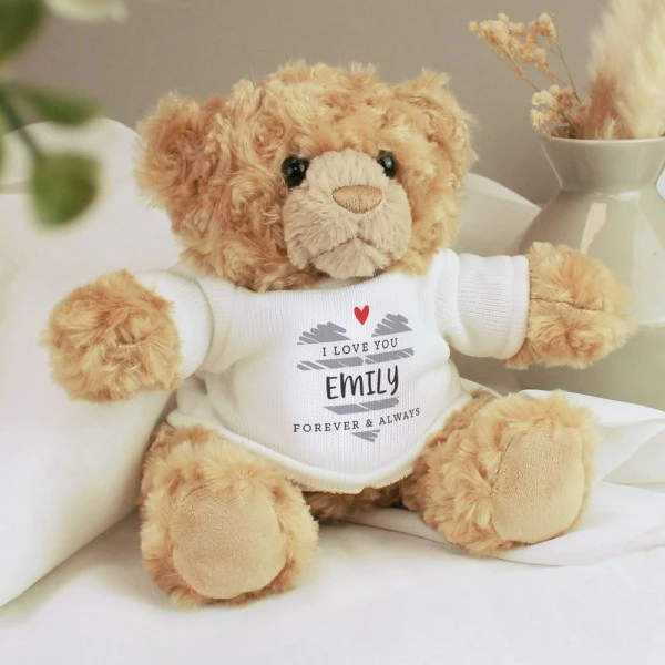 Personalised Valentine's Day Teddy Bear 4 Personalised Valentine's Day Teddy Bear - Image 4
