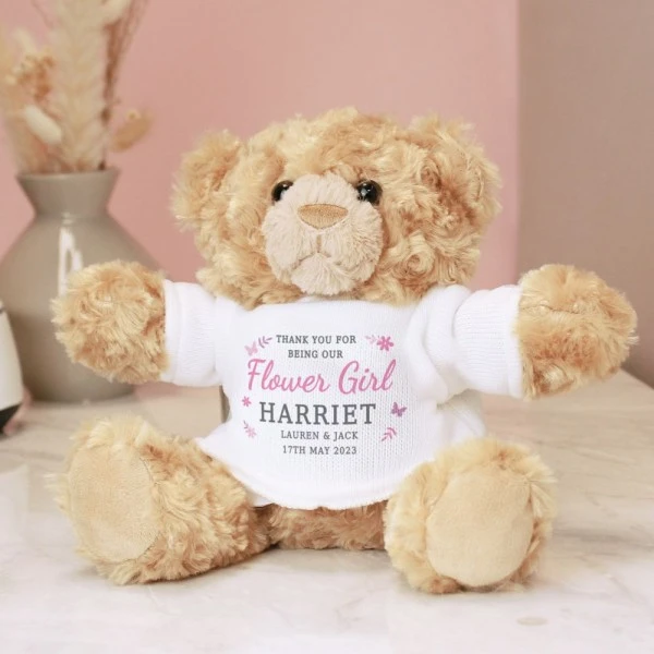 Personalised Girls Free Text Teddy Bear 2 Personalised Girls Free Text Teddy Bear - Image 2