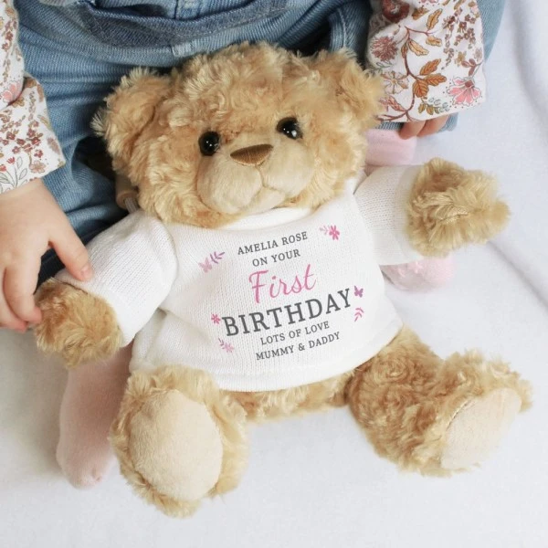 Personalised Girls Free Text Teddy Bear 3 Personalised Girls Free Text Teddy Bear - Image 3