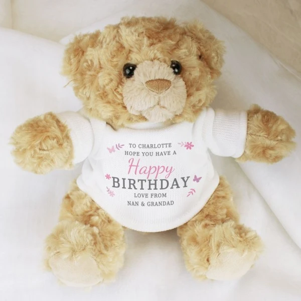 Personalised Girls Free Text Teddy Bear 4 Personalised Girls Free Text Teddy Bear - Image 4