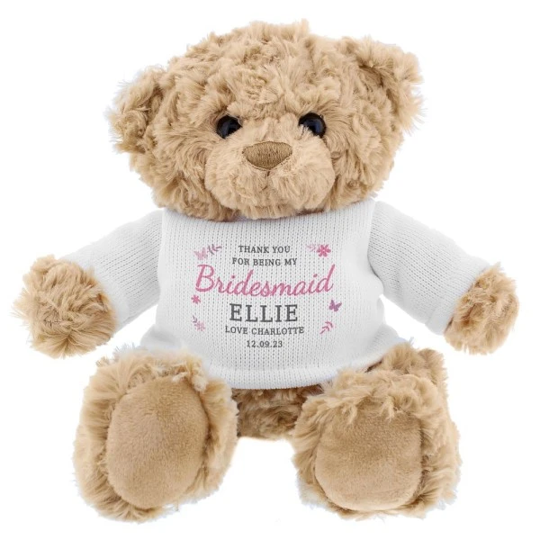 Personalised Girls Free Text Teddy Bear 5 Personalised Girls Free Text Teddy Bear - Image 5